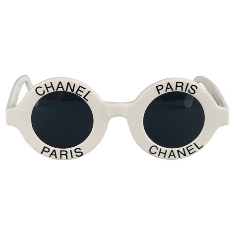 chanel white circle sunglasses|chanel sunglasses gradient lens.